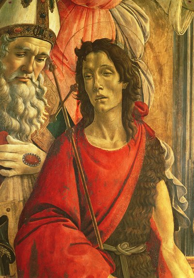 St. John the Baptist (detail) by Sandro Botticelli